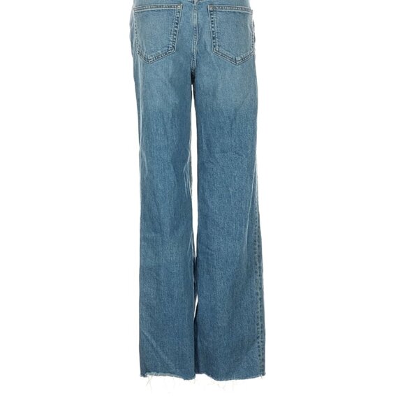 J. Crew Slim Wide High Rise Jeans with Raw Hem, 26 - Picture 3 of 9